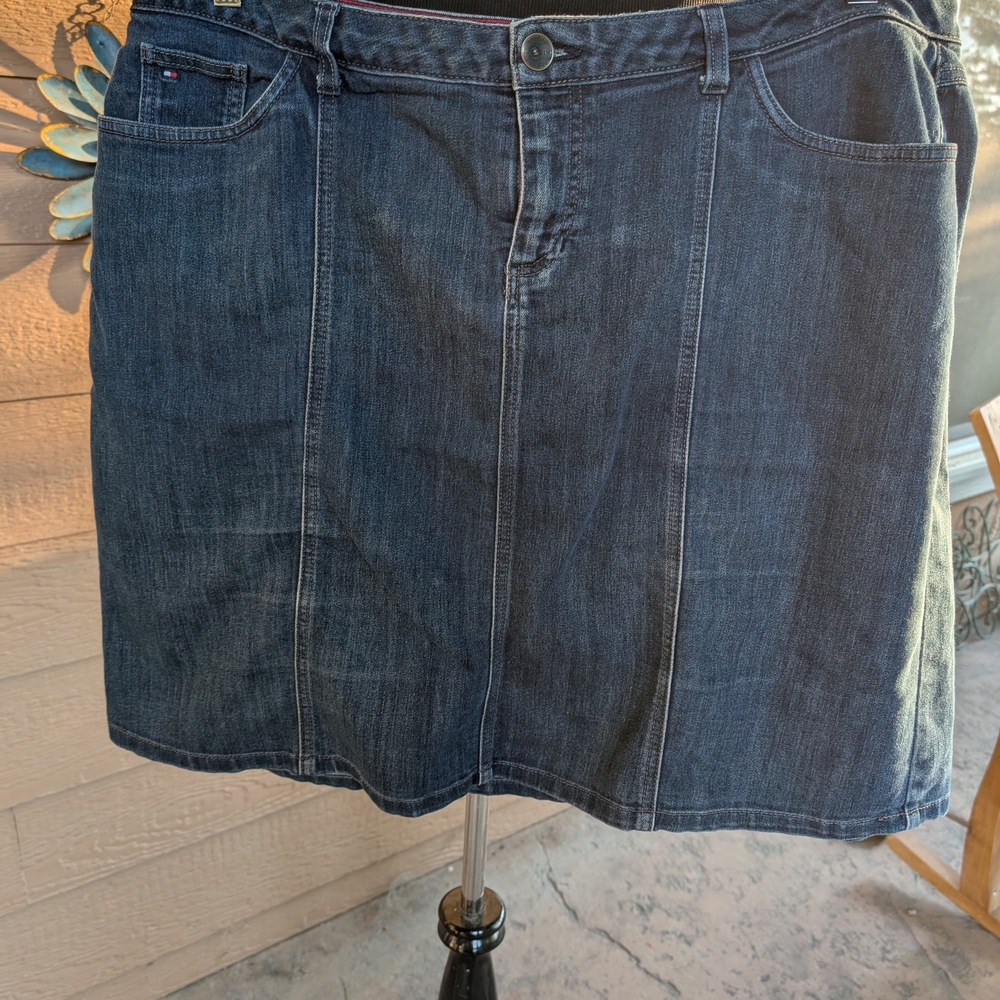 Tommy Hilfiger Dark Blue Denim Skirt